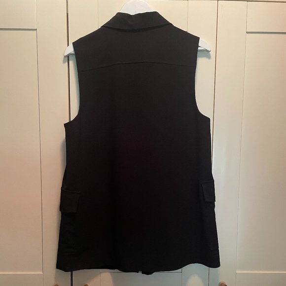 Twik Black Sleeveless Jacket, Size L - Picture 2 of 3